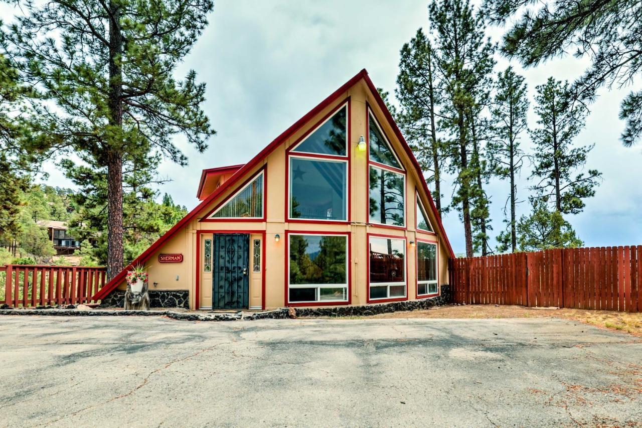 A-Frame Ruidoso Retreat With Deck, Grill And Views! Villa Eksteriør bilde