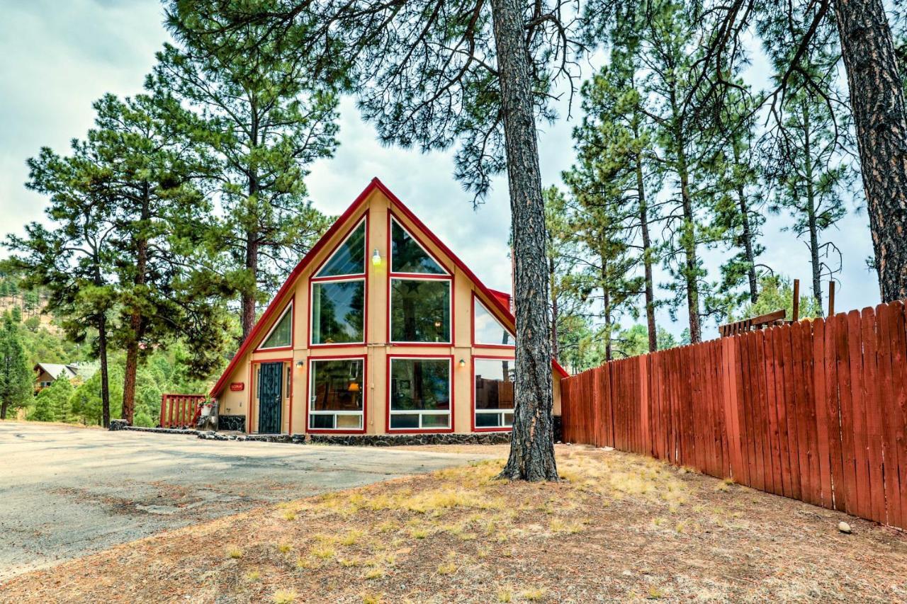 A-Frame Ruidoso Retreat With Deck, Grill And Views! Villa Eksteriør bilde